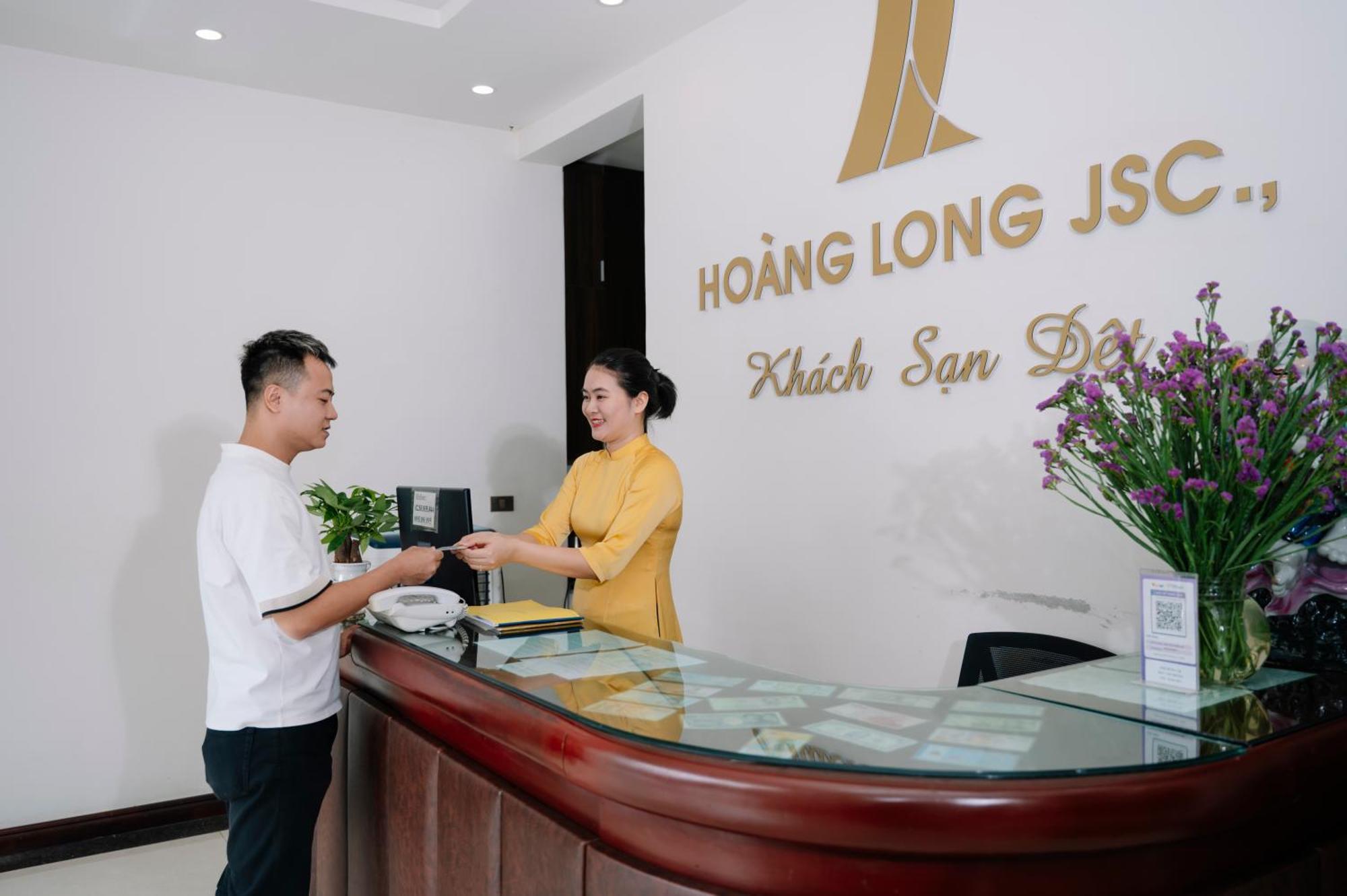 Khach San Det Hotell Nam Dinh Exteriör bild